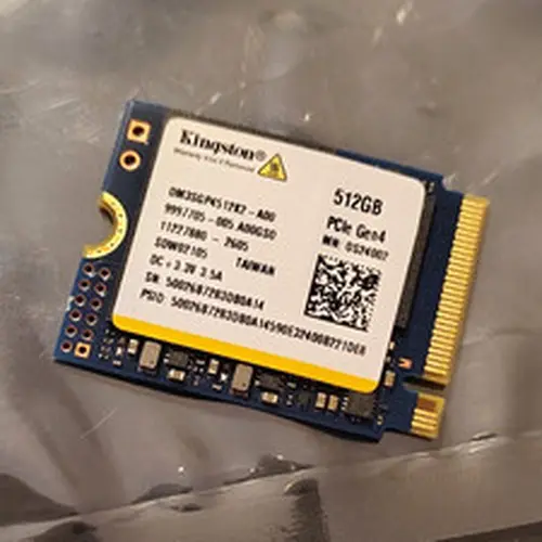 Kingston OM3SGP4512K2-A00 512GB M.2 2230 PCIe Gen4 Internal SSD