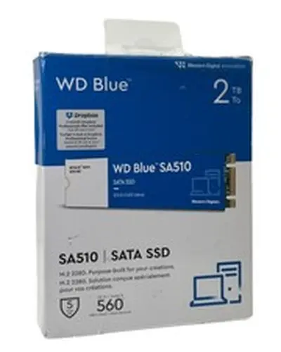 WD Blue SA510 2TB M.2 2280 SATA SSD 560MB/s WDS200T3B0B 100% Health 276 H