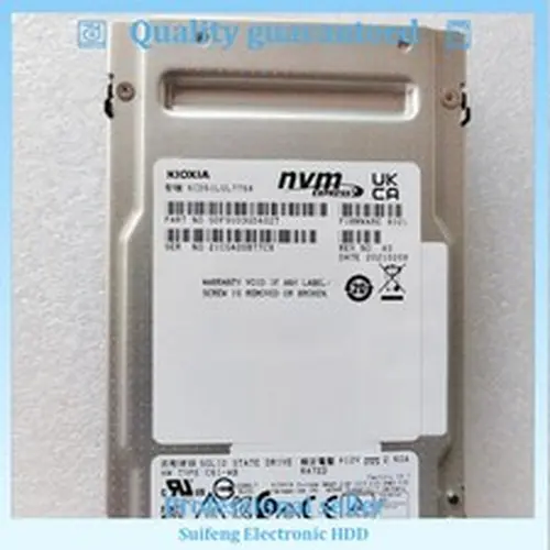 KIOXIA CD6 7.68TB 2.5" U.2 NVME PCIe 4.0 x4 KCD61LUL7T68 SSD 95%+ Health