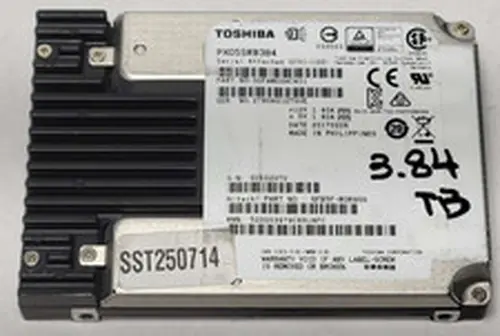 Toshiba 3.84TB SAS SSD 2.5" SOLID STATE DRIVE PX05SRB384 SDFAM00HCA01 99% HEALTH