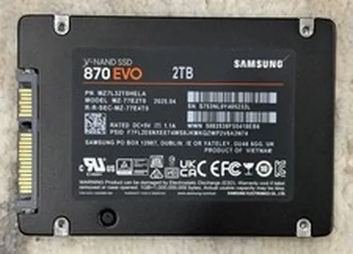 Samsung 870 EVO 2TB 2.5” SATA III V-NAND Internal SSD MZ-77E2T0 New