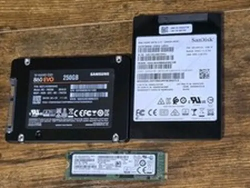 SSD/NVMe 256GB/250GB *LOT OF 3* SEE PHOTOS FOR HEALTH AND PERFORMANCE