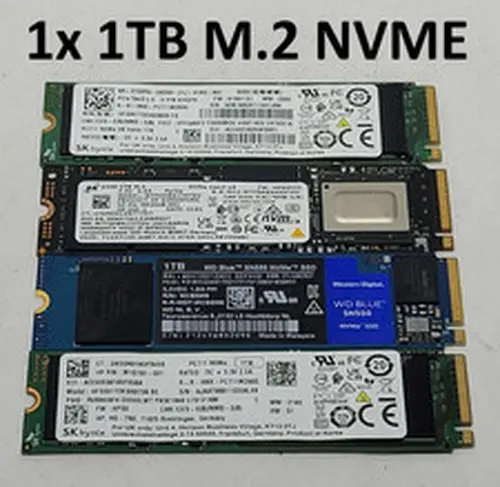 Mixed Brands 1TB M.2 NVMe SSD 1TB M2 2280 90%+ Health Quantity of 1