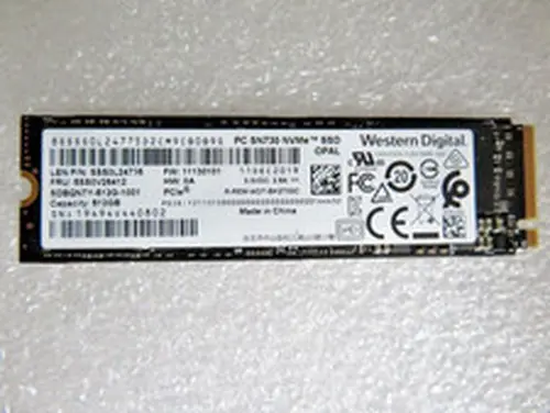 Western Digital 512GB PC SN730 PCIe 3.0x4 NVMe SSD SDBQNTY-512G-1001 99% HEALTH!
