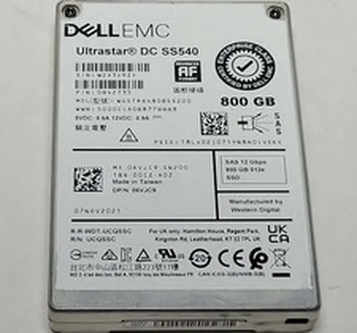 Dell WD 800GB SAS SSD 2.5" WUSTR6480BSS200 0B42735 6VJC9 81%+ HEALTH