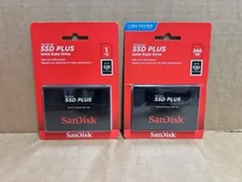 SanDisk SDSSDA-1T00-G27 2.5 inch Internal SSD 1TB + 240GB SDSSDA-240G-G26 NEW