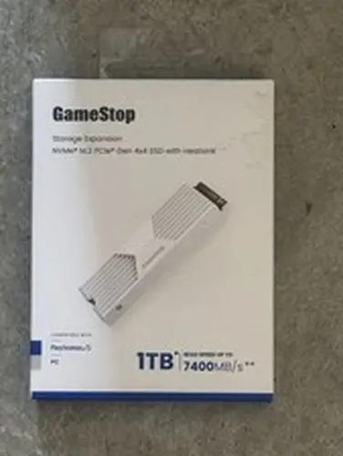 1TB NVMe M.2 PCIe Gen 4x4 SSD w/ Heatsink for PS5/PC 7400MB/s GAMESTOP NEW
