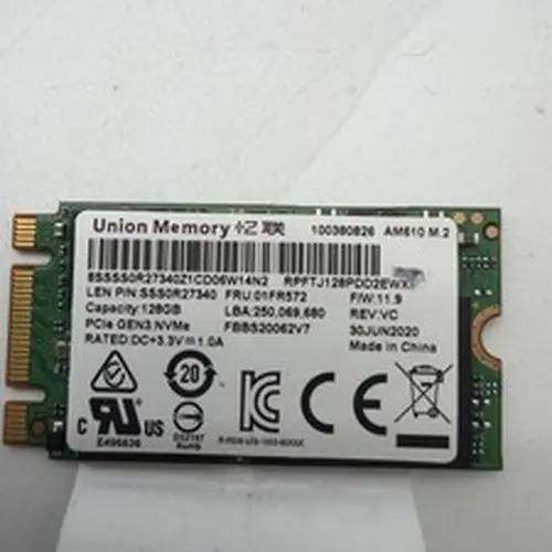 Lenovo S340-15IWL Union Memory 128GB M.2 NVMe SSD Solid State Drive SSS0R27340