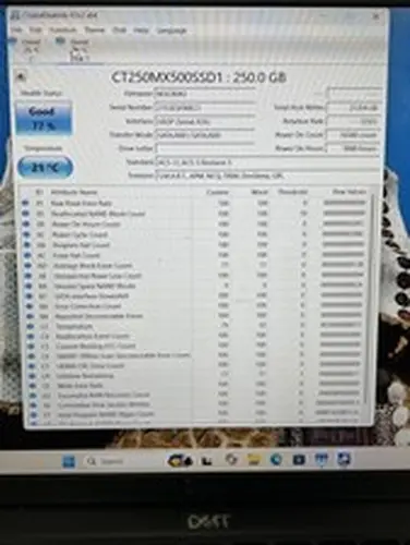 Cruicial MX500 250GB SSD SATA 2.5" Internal Desktop/Laptop SolidState Hard Drive