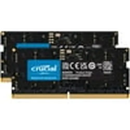 Crucial Crucial 16GB (2 x 8GB) 262-Pin DDR5 SO-DIMM DDR5 4800 (PC4 38400) Laptop Memory Model CT2K8G48C40S5