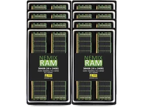 NEMIX RAM 64GB (2X32GB) DDR5 4800MHZ PC5-38400 2Rx8 1.1V CL40 288-PIN ECC RDIMM Registered Server Memory Compatible with THINKMATE HDX-QN8-52E4...