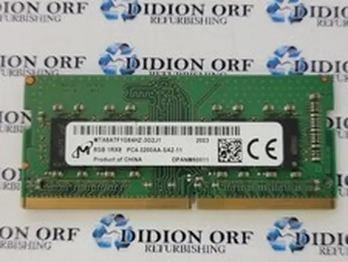 Micron MICRON 8 GB DDR4 Laptop RAM PC4-3200AA 1Rx8 MTA8ATF1G64HZ-3G2J1, SKU 14595
