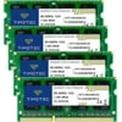 Timetec 32GB Kit (4x8GB) DDR3 Laptop RAM Memory, 1333MHz PC3-10600, SODIMM 204-Pin, Non-ECC Unbuffered, 1.5V/1.35V CL9, Dual Rank 2Rx8