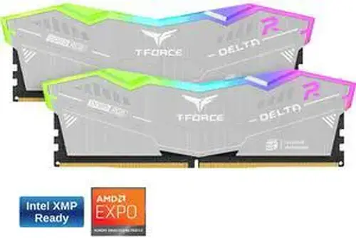 Team Group Team T-Force Delta ECO 32GB (2 x 16GB) 288-Pin PC RAM DDR5 6400 (PC5 51200) Desktop Memory Model FF2D532G6400HC32ADC01