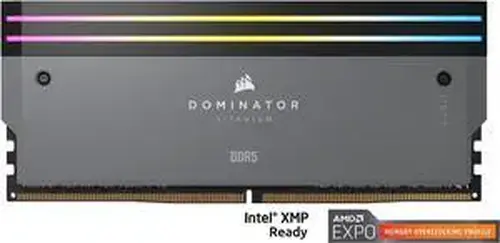 CORSAIR CORSAIR Dominator Titanium 64GB (2 x 32GB) DDR5 6000 (PC5 48000) Desktop Memory Model CMP64GX5M2B6000Z30