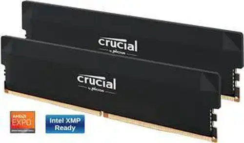 Crucial Crucial Pro Overclocking 32GB (2 x 16GB) DDR5 6000 (PC5 48000) Desktop Memory Model CP2K16G60C36U5B