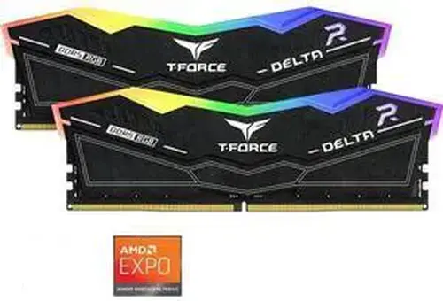 T-Force Team T-Force Delta RGB 32GB (2 x 16GB) 288-Pin PC RAM DDR5 6000 (PC5 48000) Desktop Memory Model FF3D532G6000HC30DC01