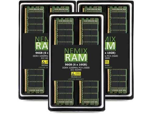 NEMIX RAM 64GB (8X8GB) DDR4 3200MHZ PC4-25600 1Rx8 1.2V CL22 288-PIN ECC RDIMM Registered Server Memory KIT Compatible with THINKMATE Supermicro...